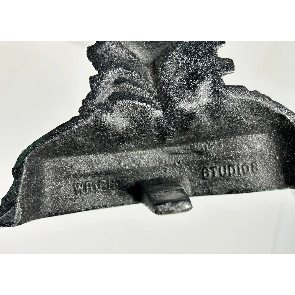 Vintage Cast Iron Rooster Doorstop Farmhouse Chicken Decor 7